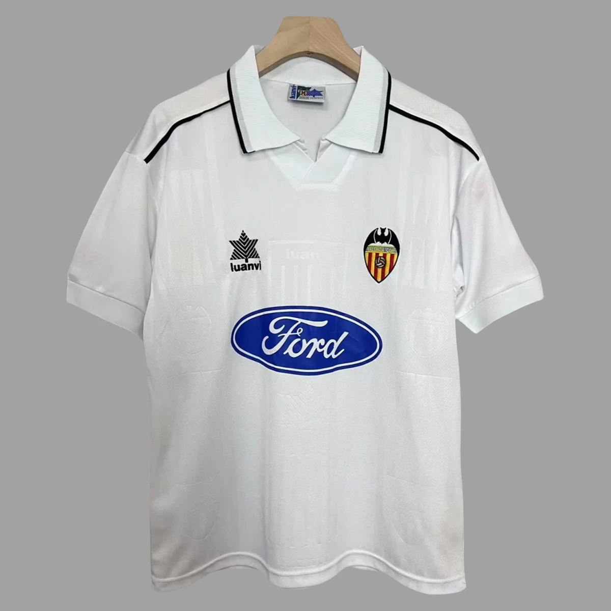 96/97 Valencia Home Retro Soccer Jersey