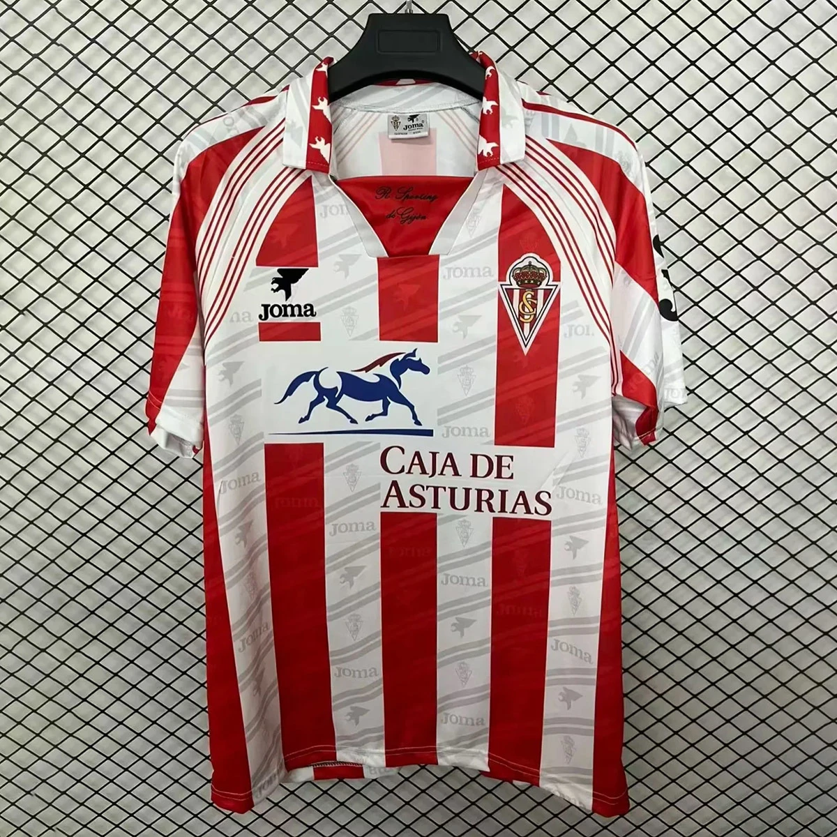 95/96 Sporting de Gijon Home Retro Soccer Jersey
