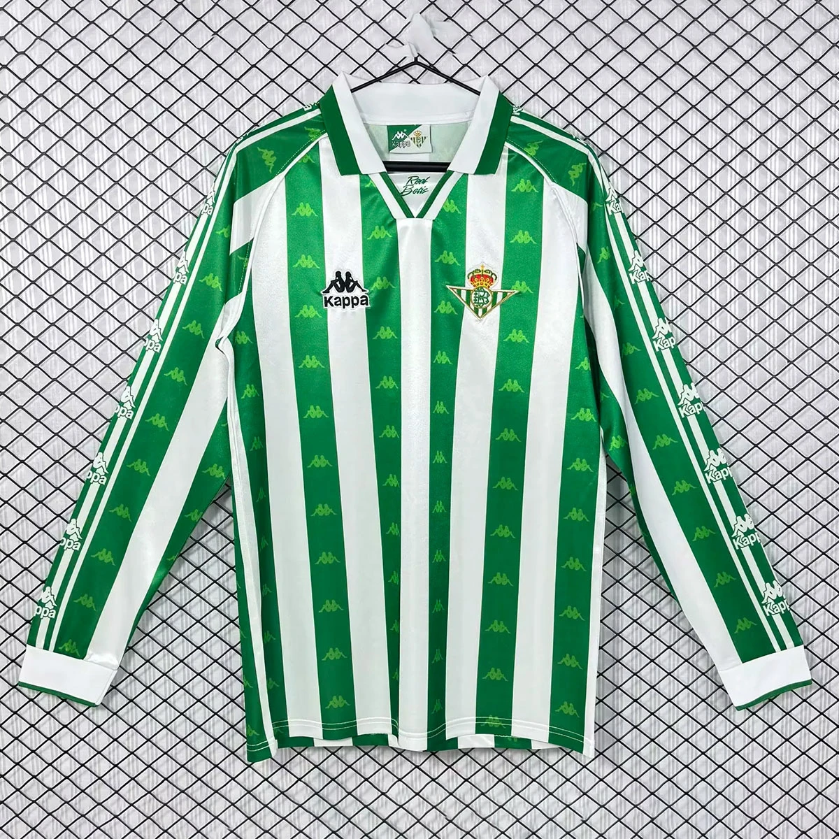 95/96 Real Betis Home Long Sleeve Retro Soccer Jersey