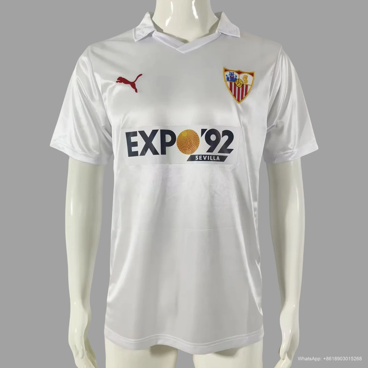 87/90 Sevilla Home Retro Soccer Jersey