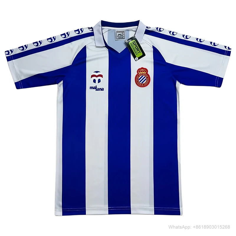 84/88 Espanyol home retro soccer jersey yupoo