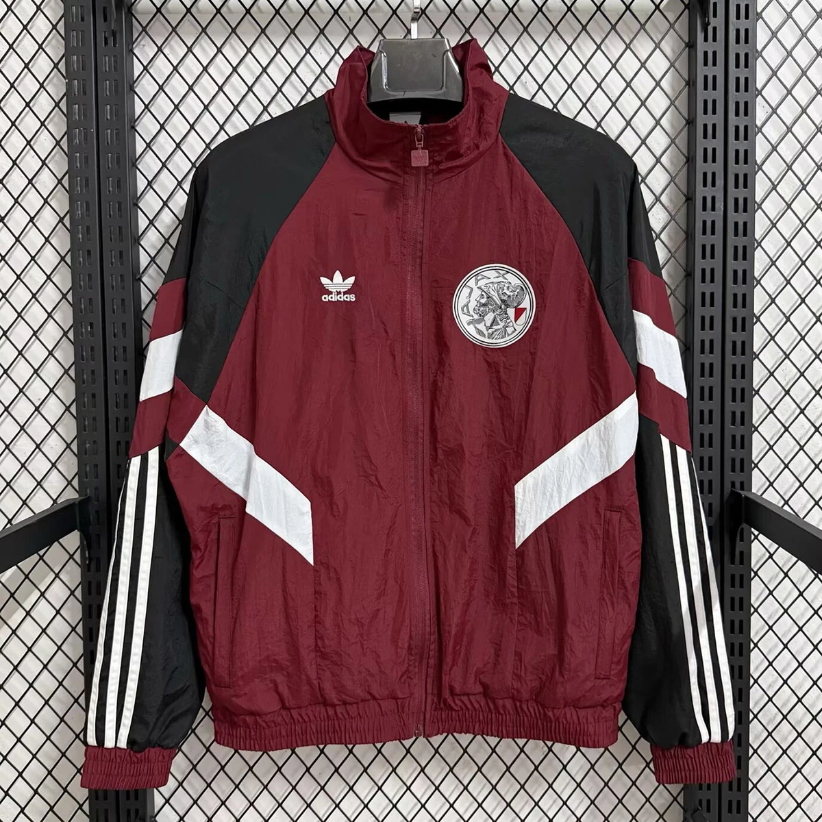 25/26 Ajax Wine Red Track Jacket