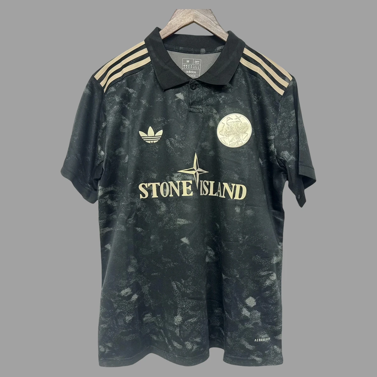 24/25 Ajax x Stone Island Version Black Soccer Jersey