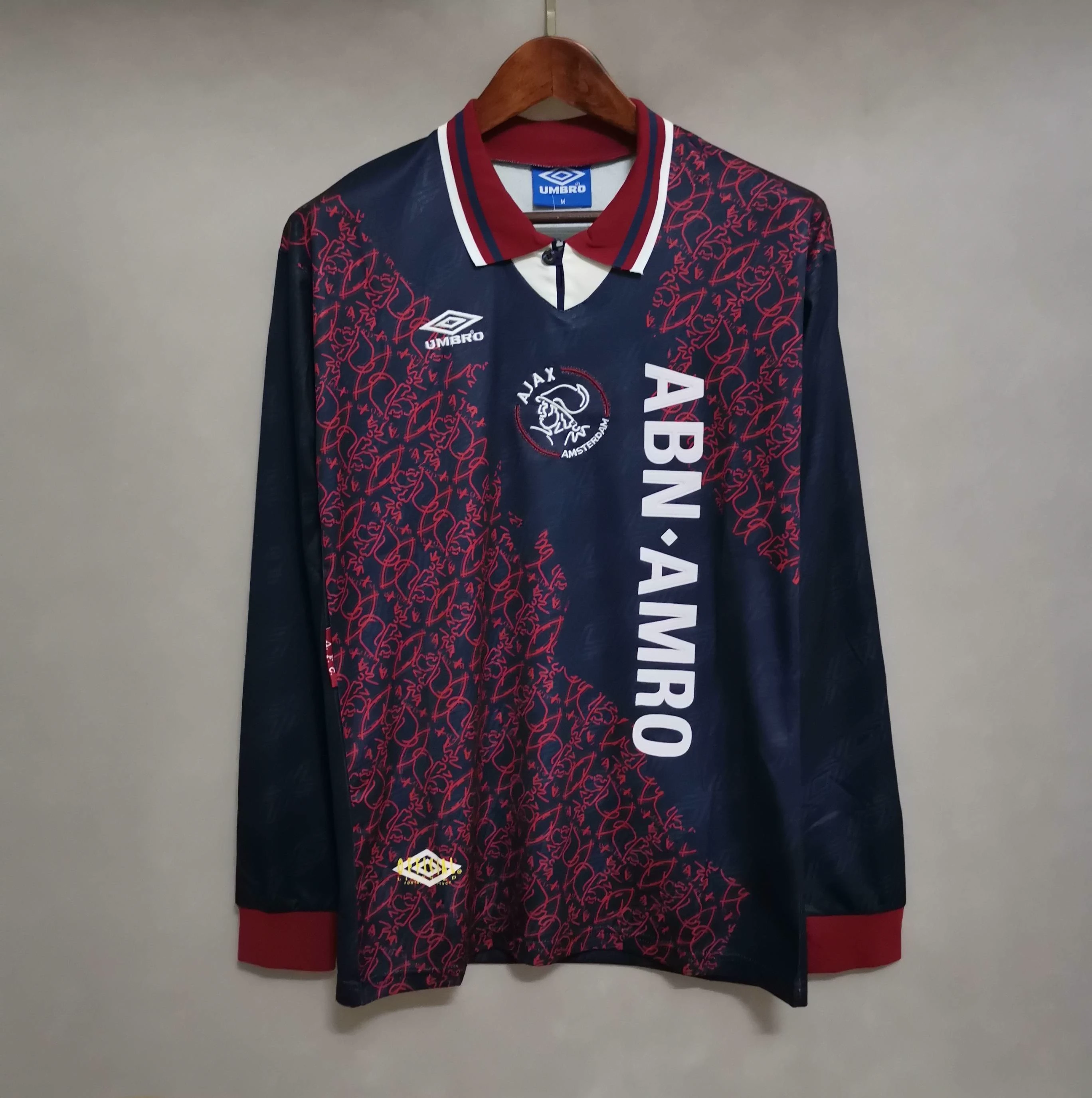 94-95 Ajax away royal blue long sleeve