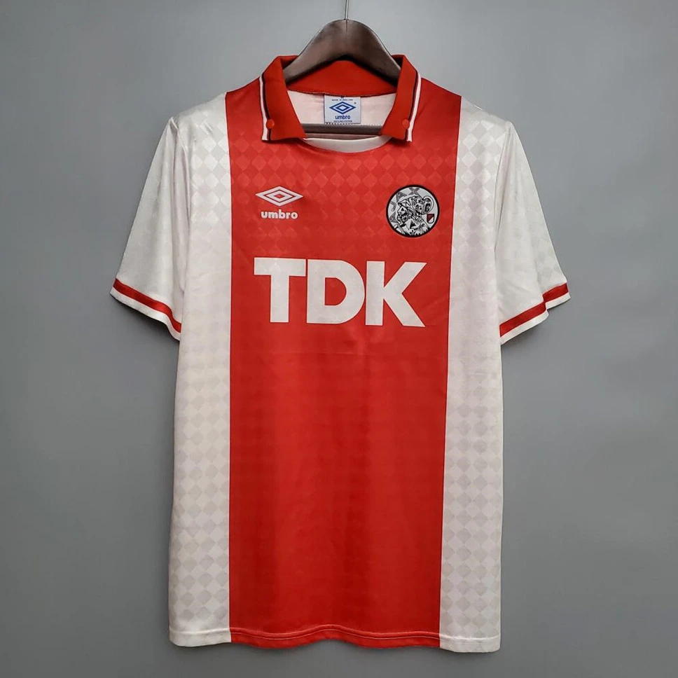 89/90 Ajax Home Retro Soccer Jersey