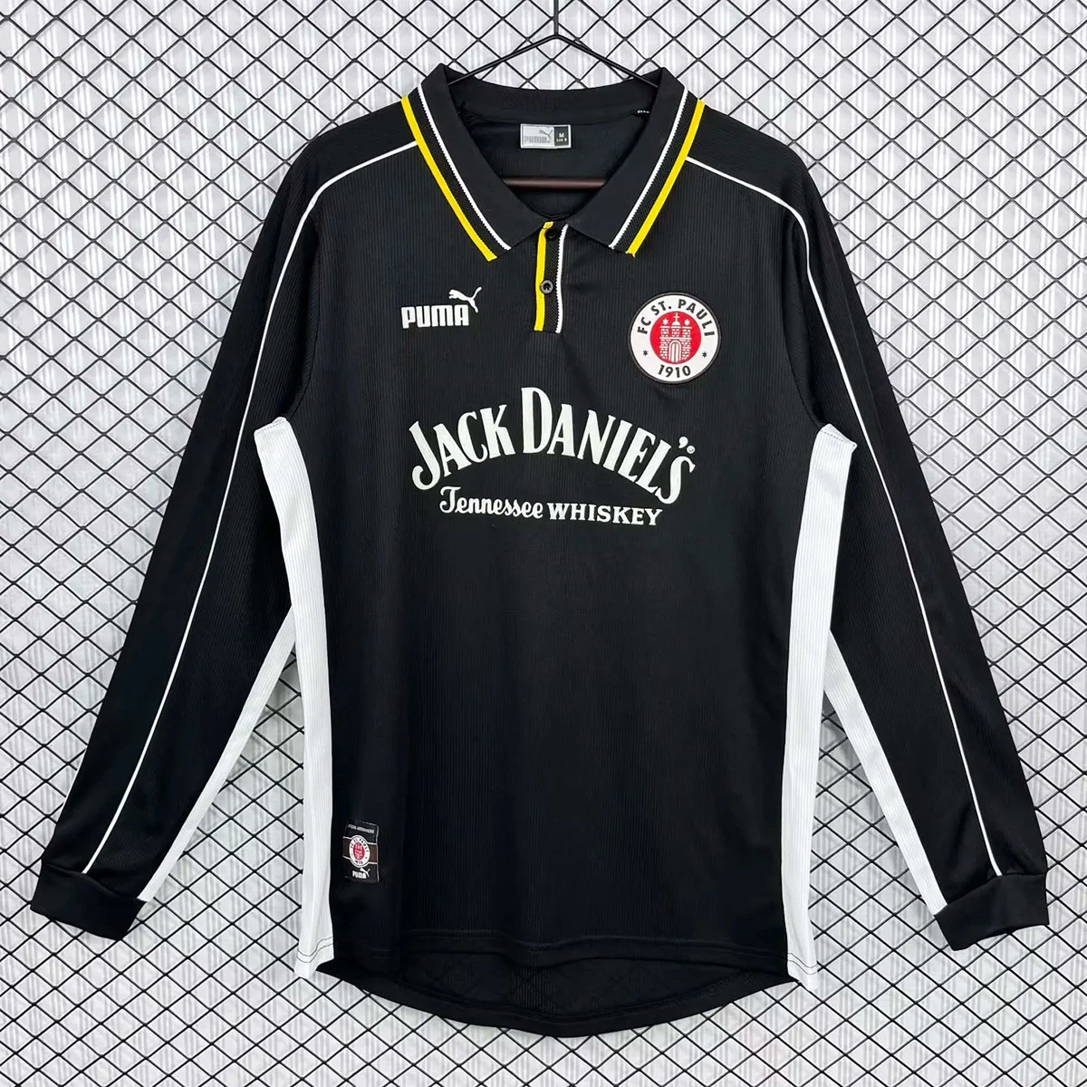 99/00 St. Pauli Away Long Sleeve Retro Soccer Jersey