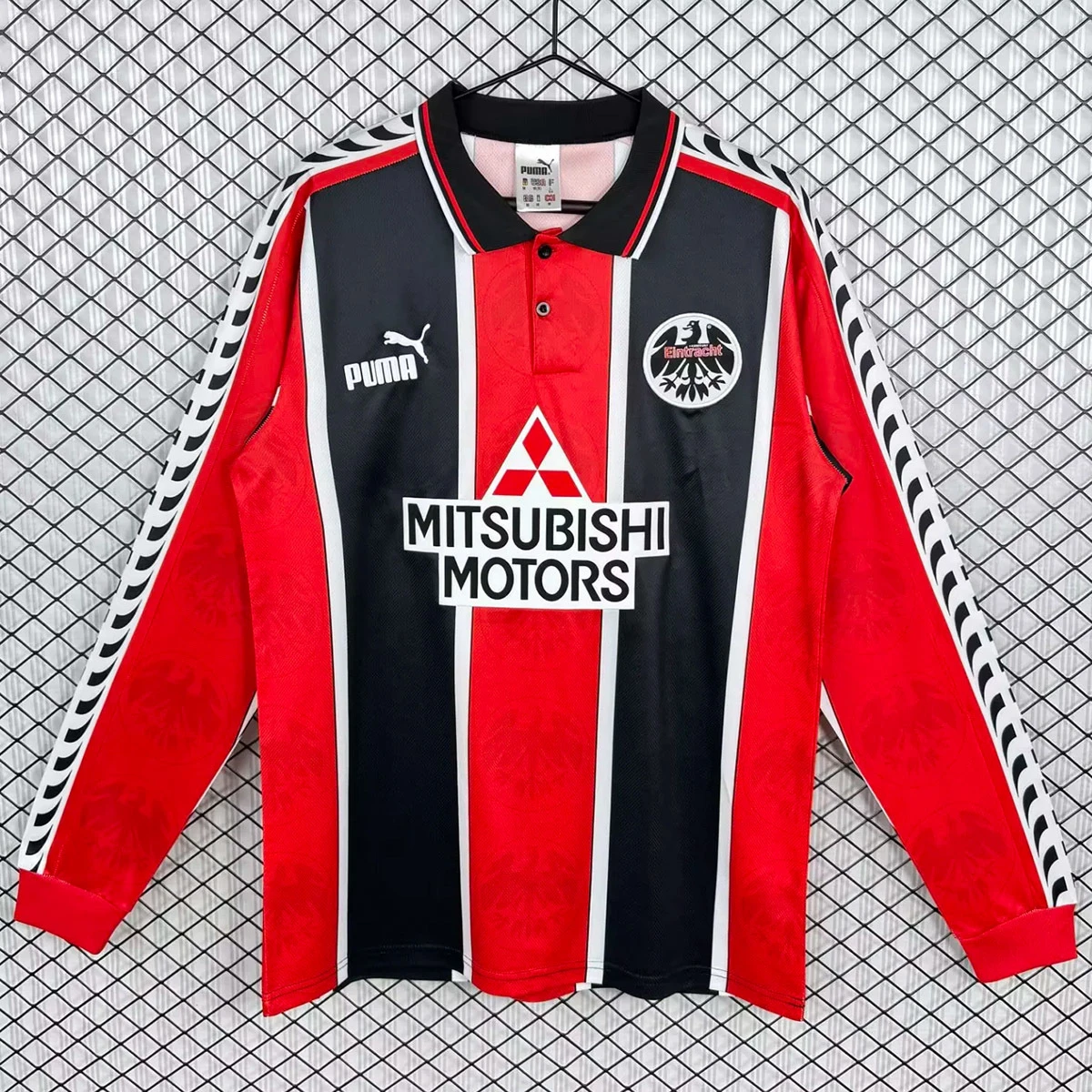 96/97 Frankfurt Home Long Sleeve Retro Soccer Jersey