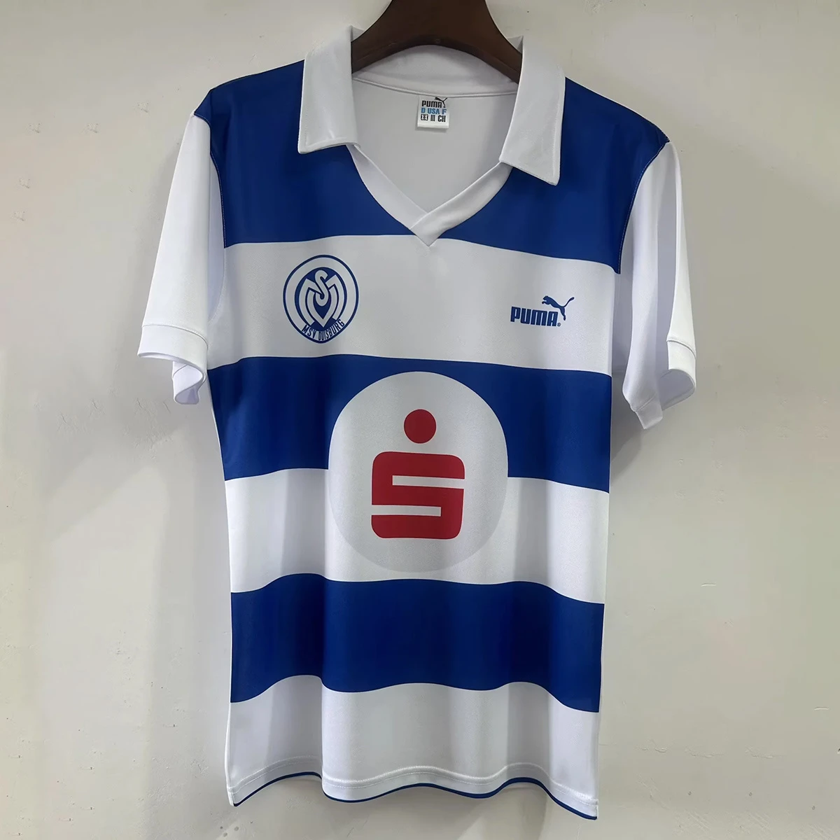 90/91 Duisburg Home Retro Soccer Jersey