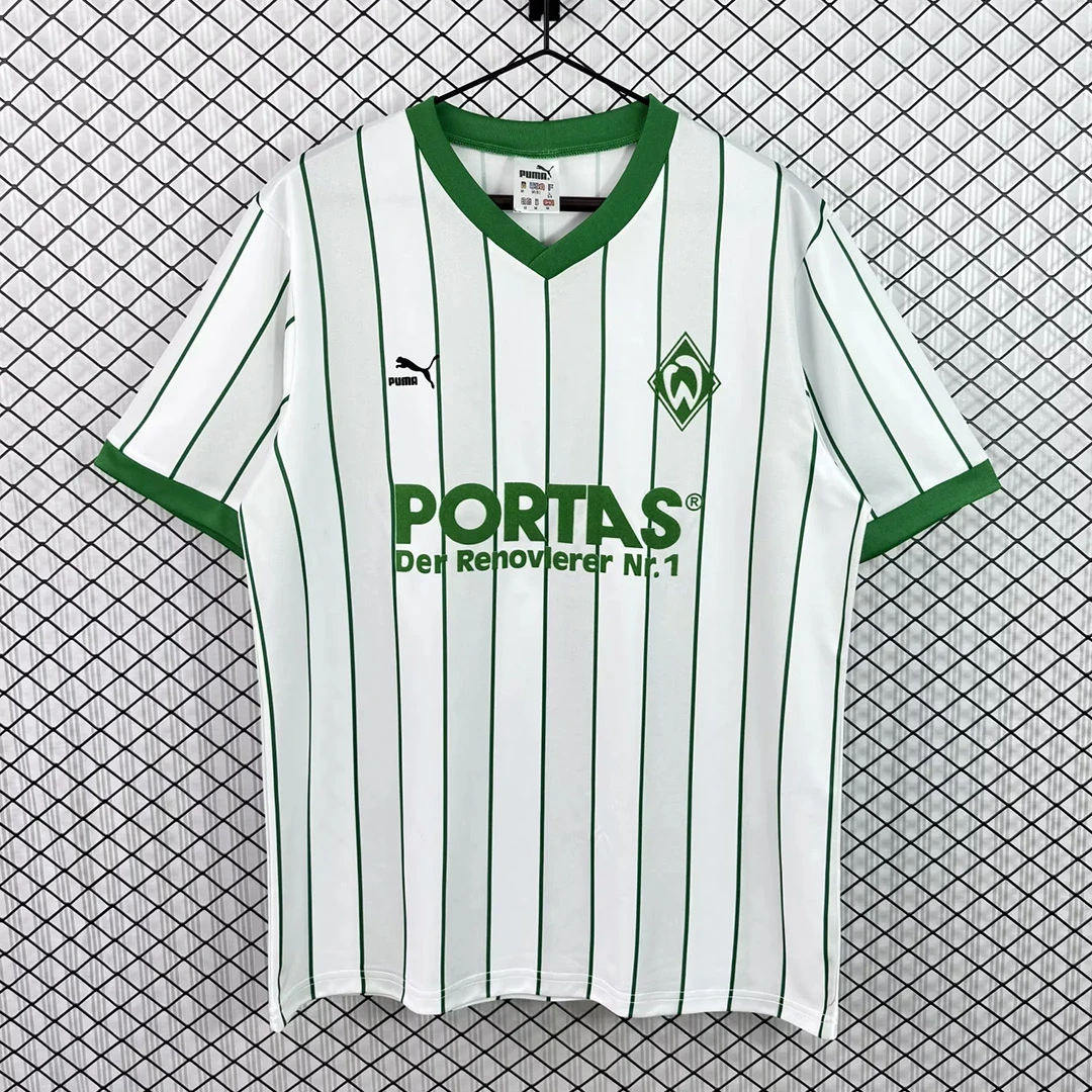 88/89 Werder Bremen Home Retro Soccer Jersey
