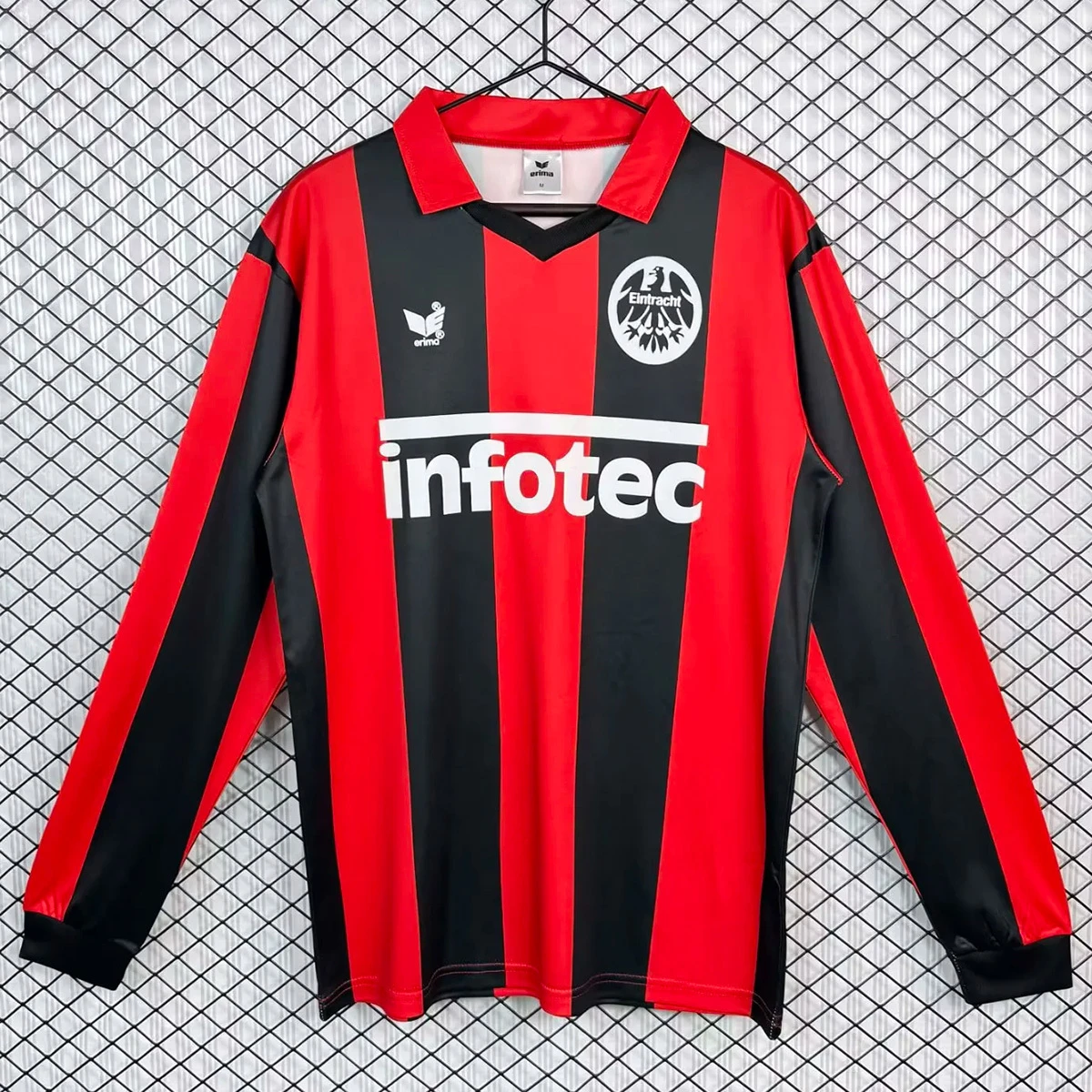 83/84 Frankfurt Home Long Sleeve Retro Soccer Jersey