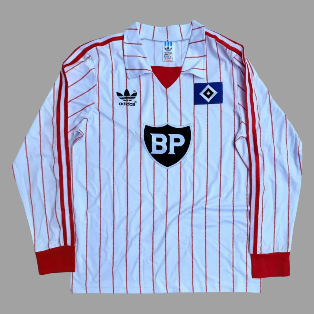 82/83 Hamburger Home Long Sleeve Retro Soccer Jersey