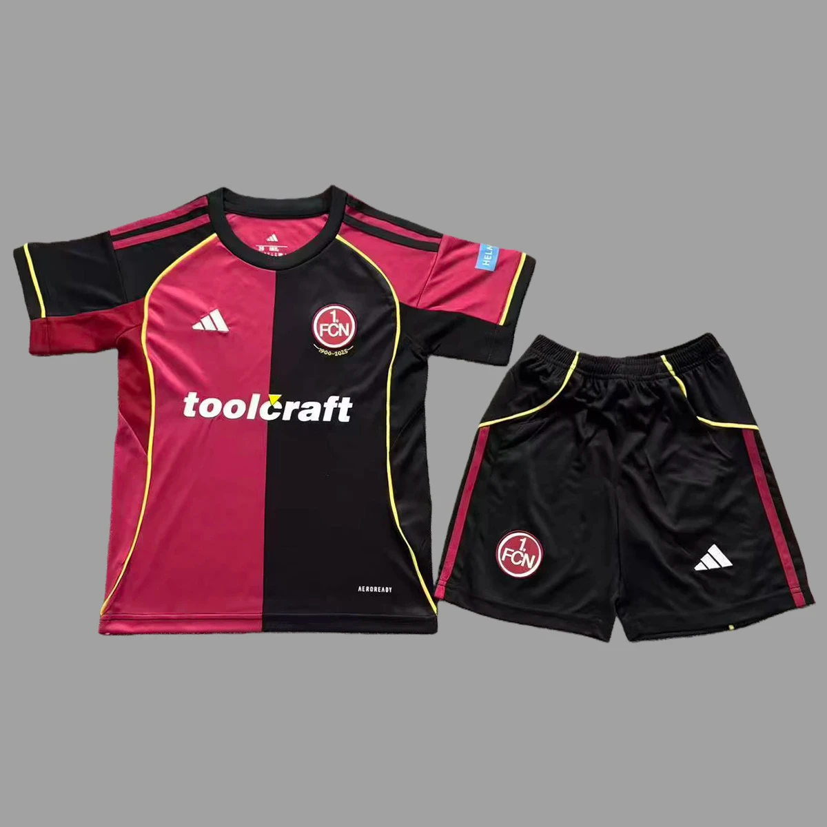 25/26 Nurnberg Home Kids Soccer Jersey Size 16-28
