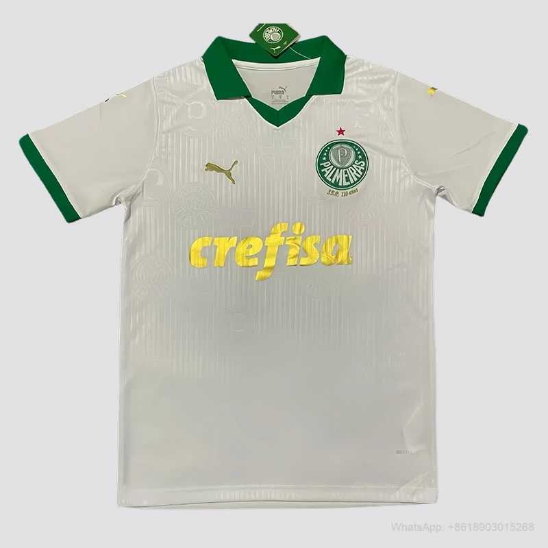 24/25 Palmeiras away white soccer jersey yupoo