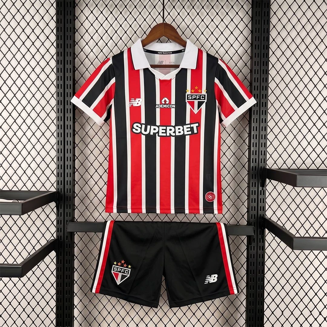 2026 Sao Paulo Away Kids Soccer Jersey Size 16-28