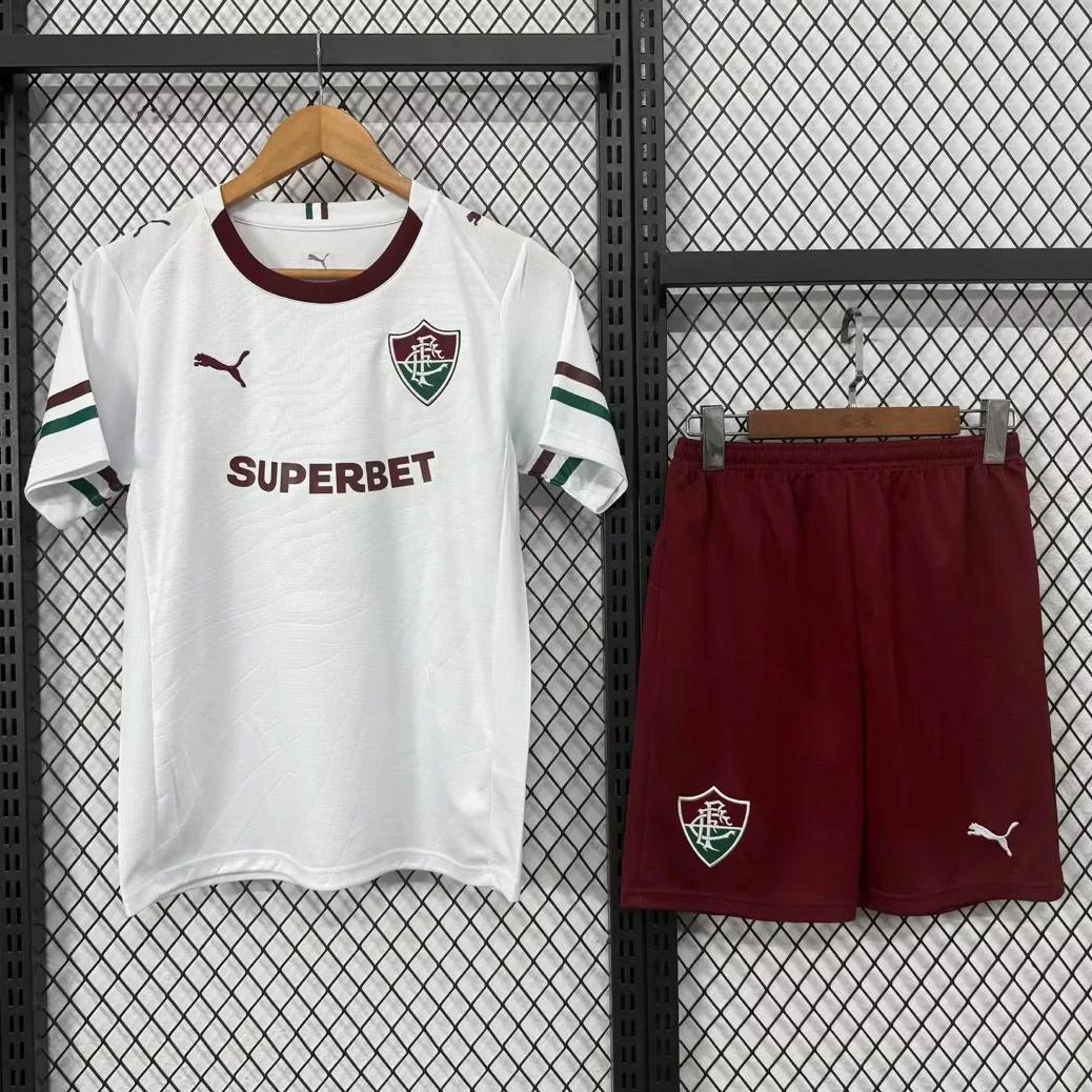 2026 Fluminense Away Kids Soccer Jersey Size 16-28