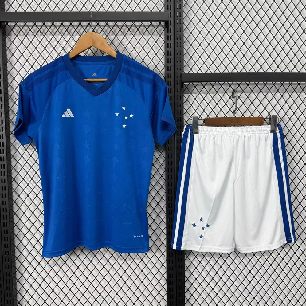 2026 Cruzeiro Home Kids Soccer Jersey Size 16-28