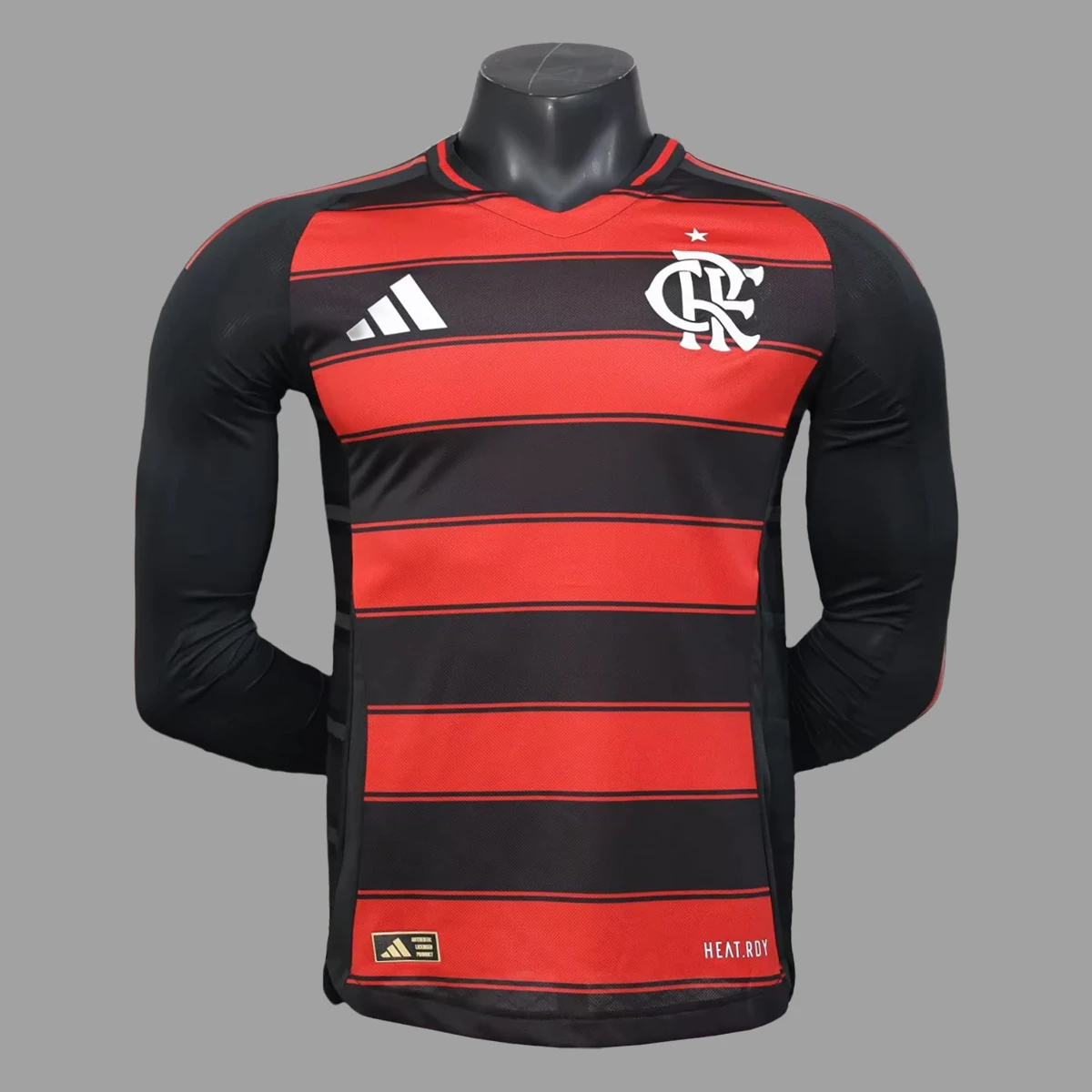 2025 Flamengo Home Long Sleeve Player Version Soccer Jersey