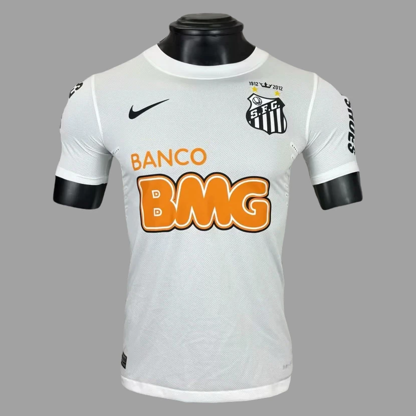 2012 Santos Home Player Version Retro Soccer Jersey