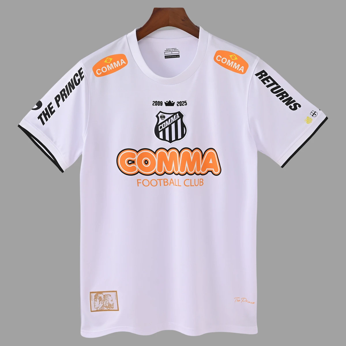 2009 Santos The Prince Returns Special Version Retro Soccer Jersey