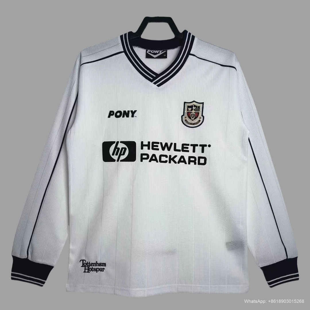 97/99 Tottenham Hotspur Home Long Sleeve Retro Soccer Jersey