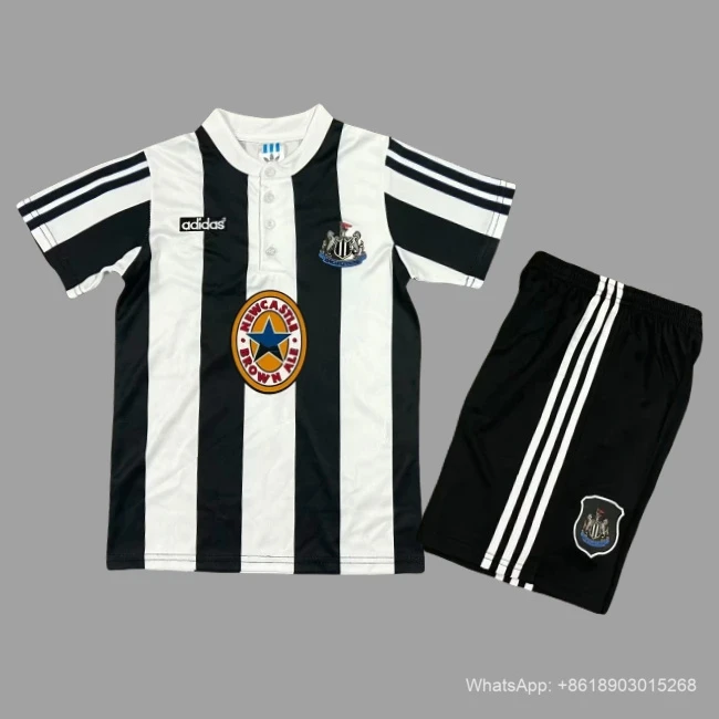 95/97 Newcastle United Home Kids Retro Soccer Jersey Size 16-28