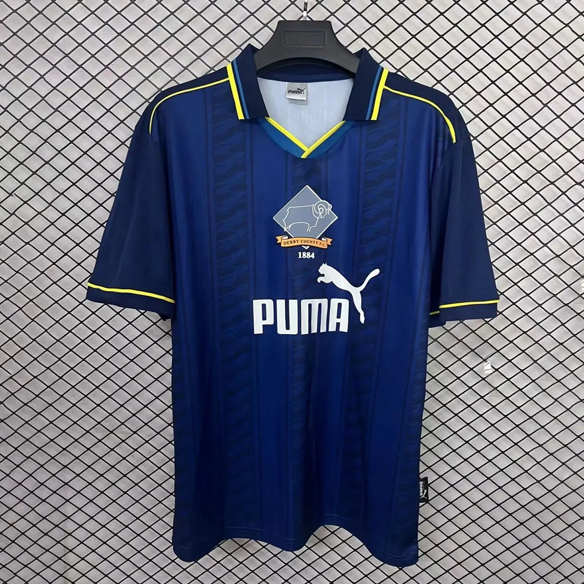 95/96 Derby County Away Retro Soccer Jersey