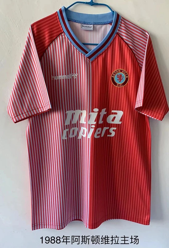 87/89 Aston Villa Home Retro Soccer Jersey