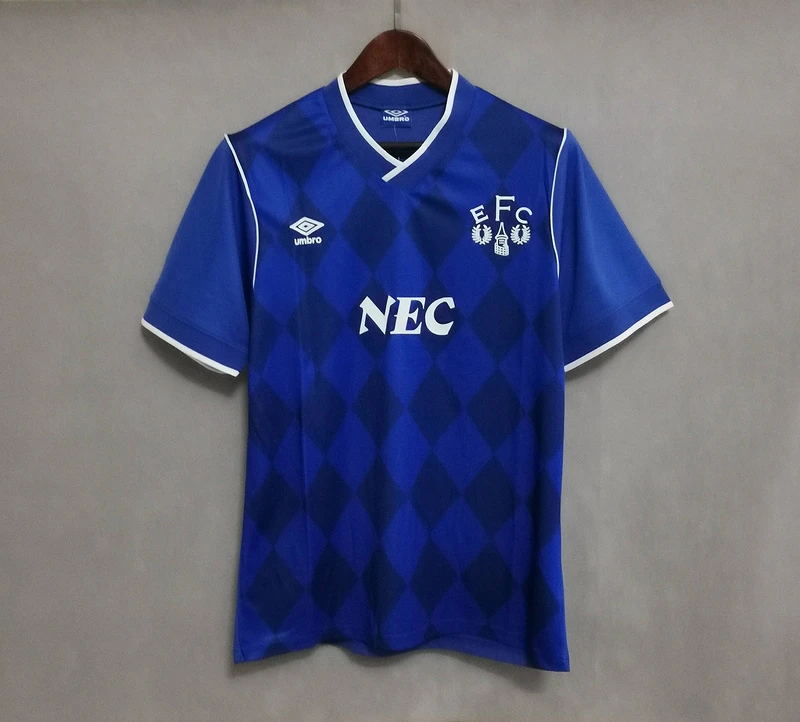 86-87 Everton home blue
