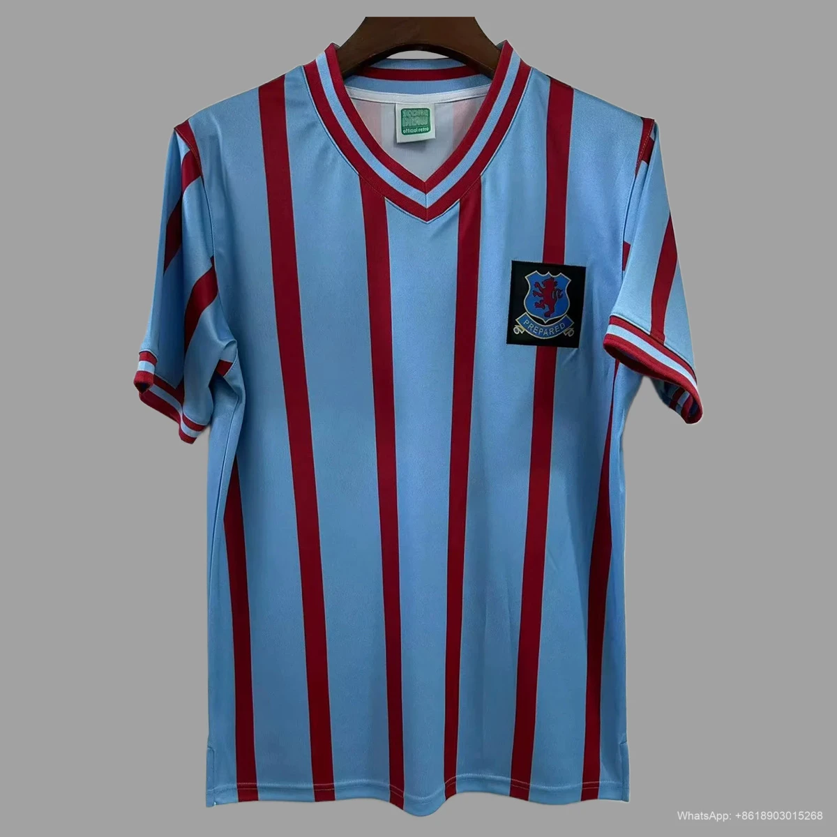 56/57 Aston Villa Cup Final Retro Soccer Jersey