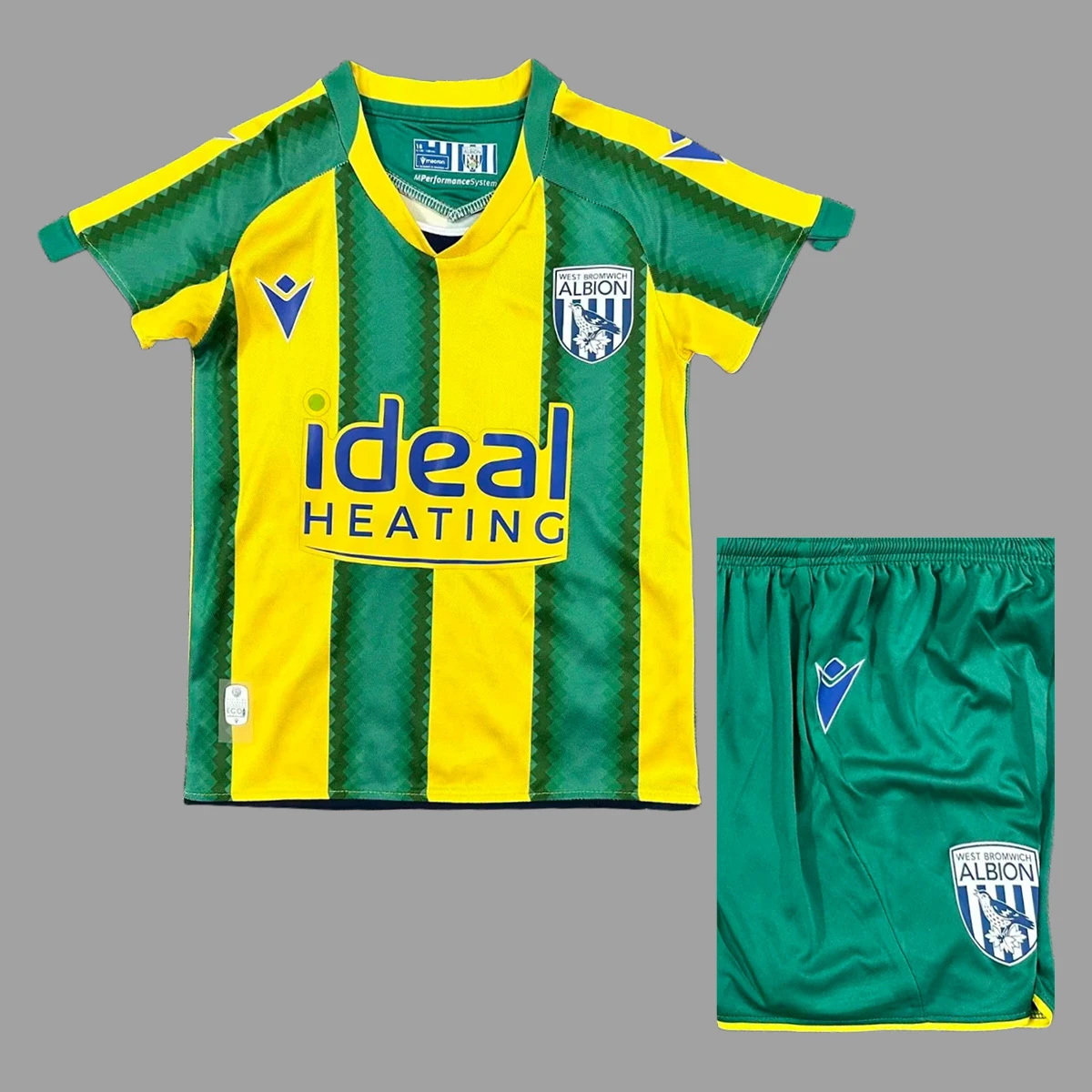 25/26 West Bromwich Away Kids Soccer Jersey Size 16-28