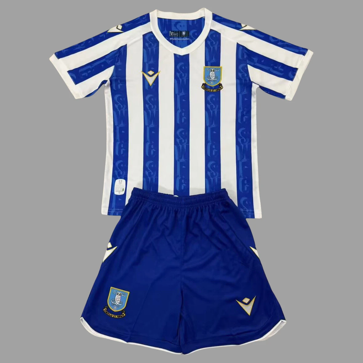 25/26 Sheffield Wednesday Home Kids Soccer Jersey Size 16-28