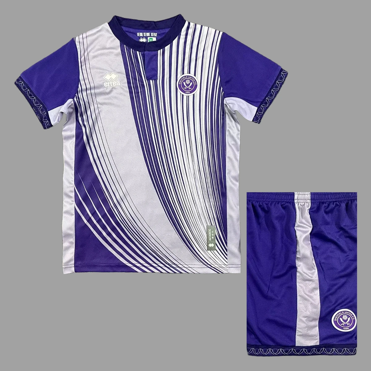 25/26 Sheffield United Third Kids Soccer Jersey Size 16-28