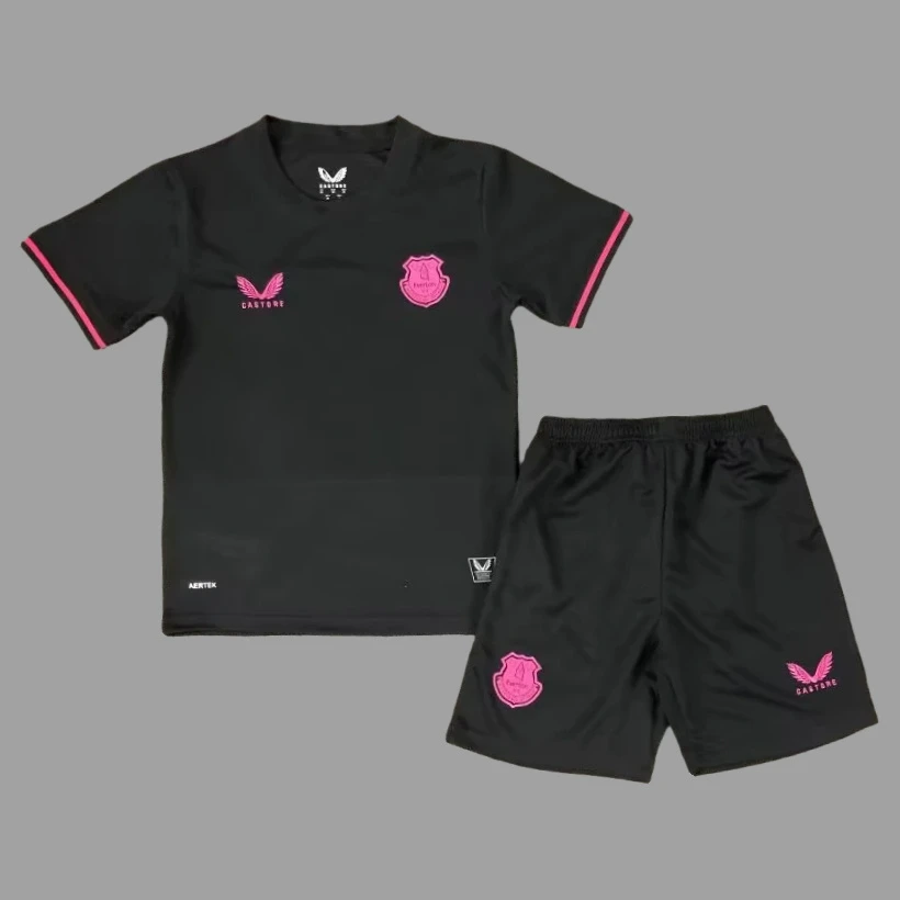 25/26 Everton Fourth Kids Soccer Jersey Size 16-28