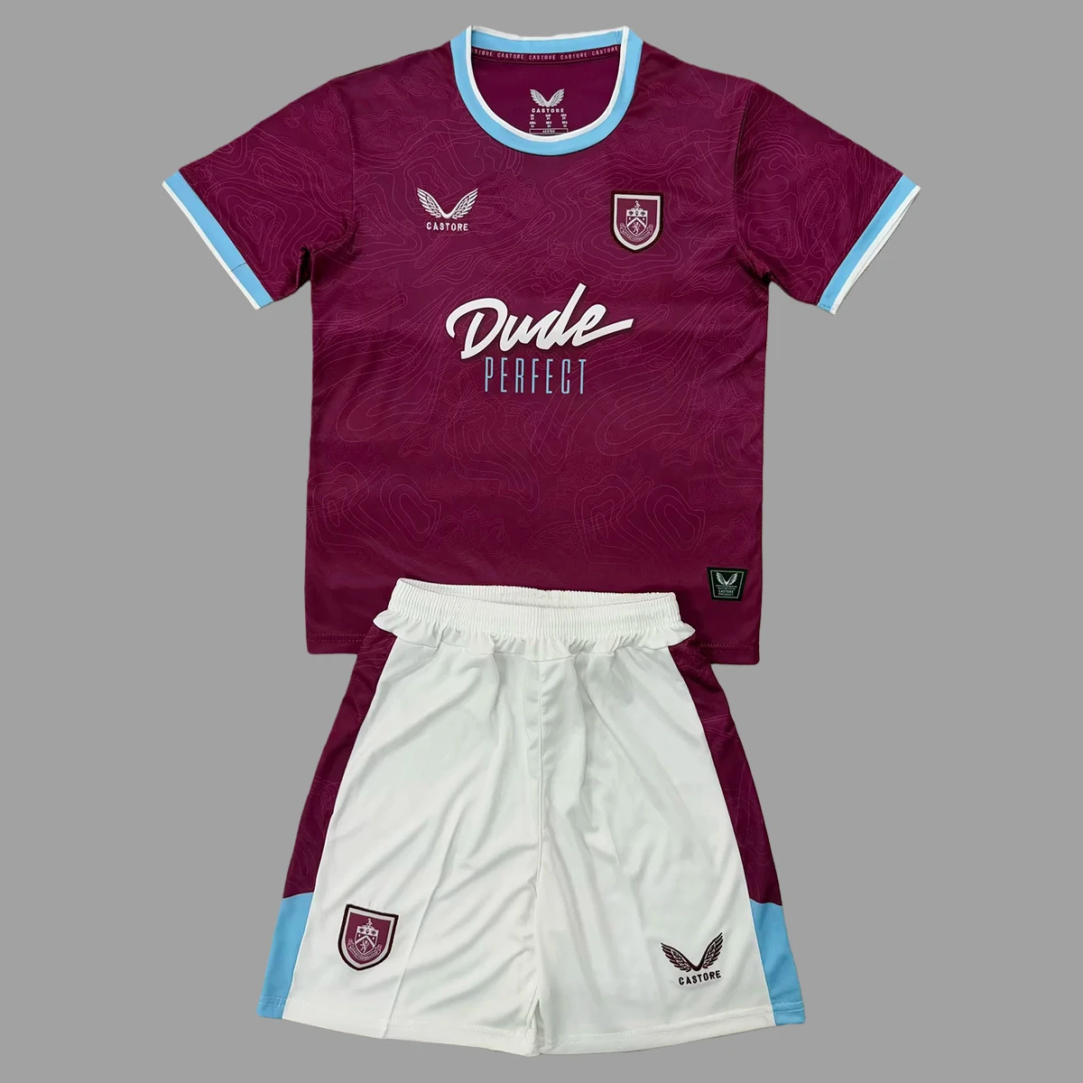 25/26 Burnley Home Kids Soccer Jersey Size 16-28