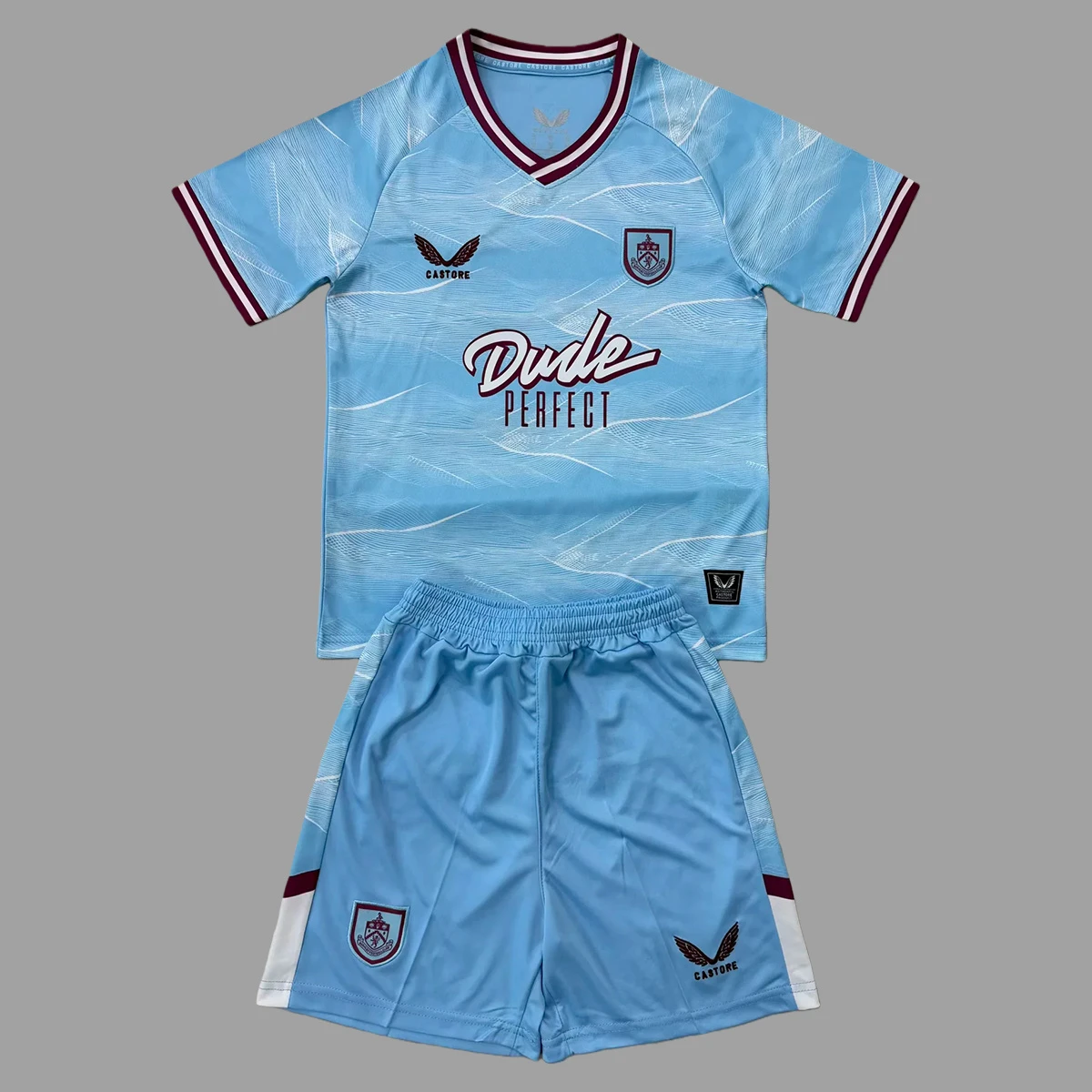 25/26 Burnley Away Kids Soccer Jersey Size 16-28