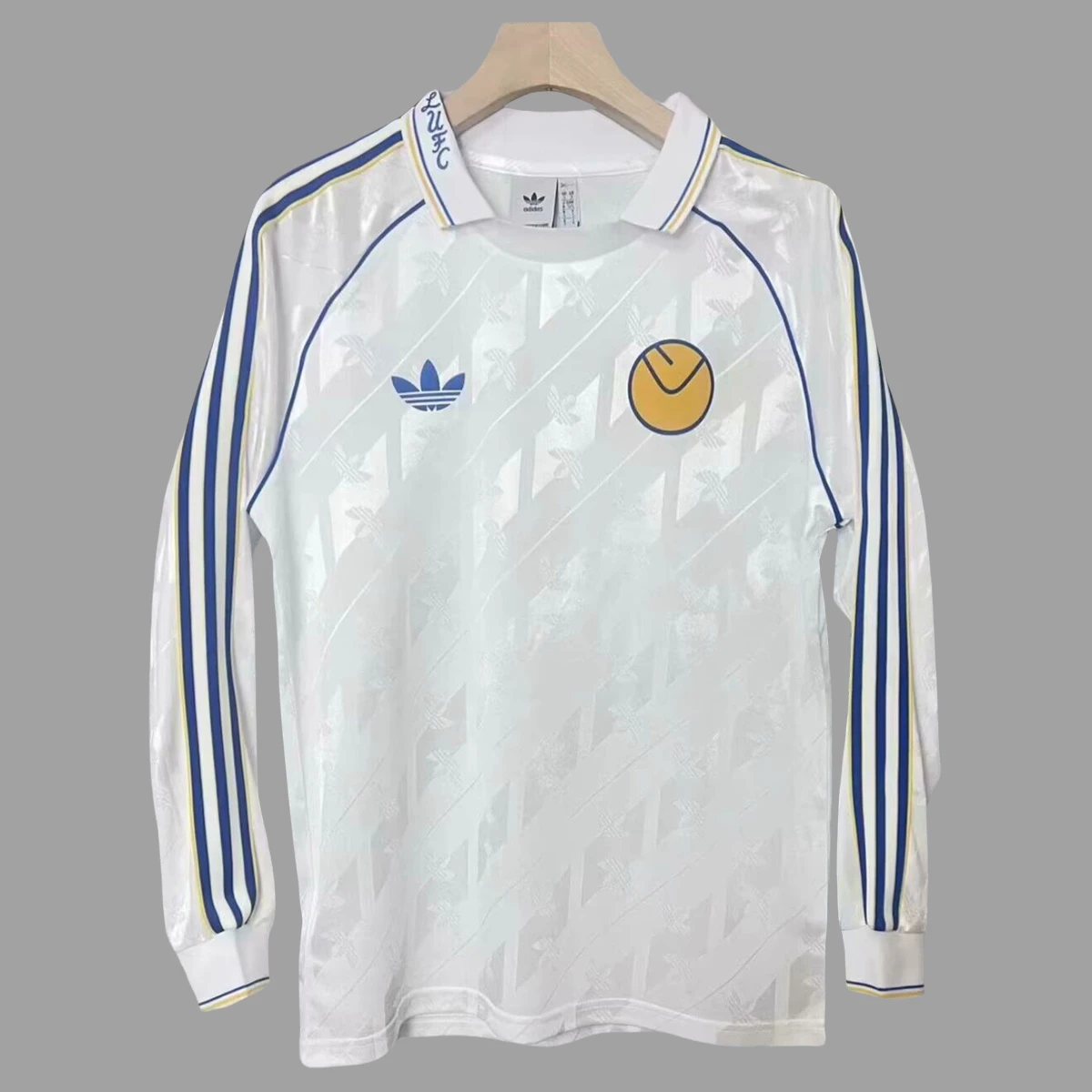 24/25 Leeds United White Long Sleeve Retro Soccer Jersey