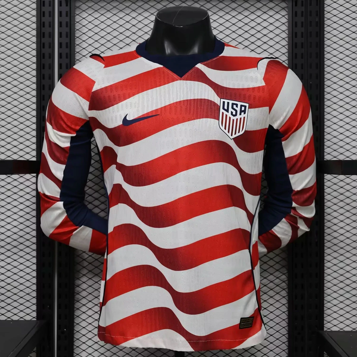 2026 USA Home Player Version Long Sleeve Soccer Jersey