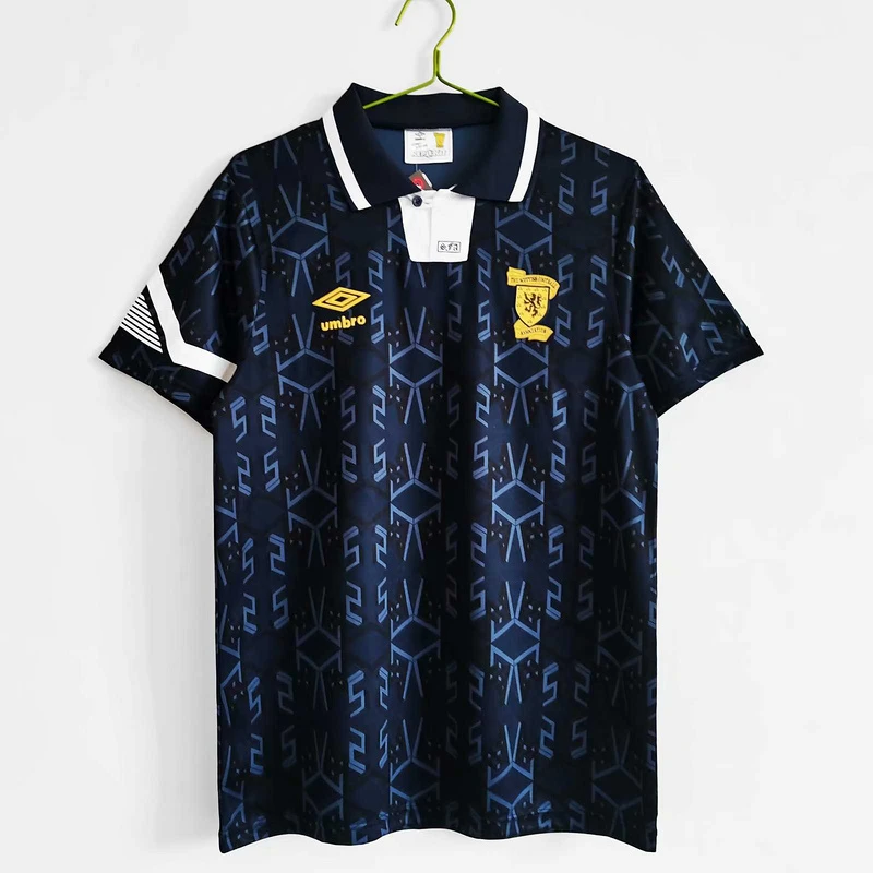 1992 Scotland Home Retro Soccer Jersey