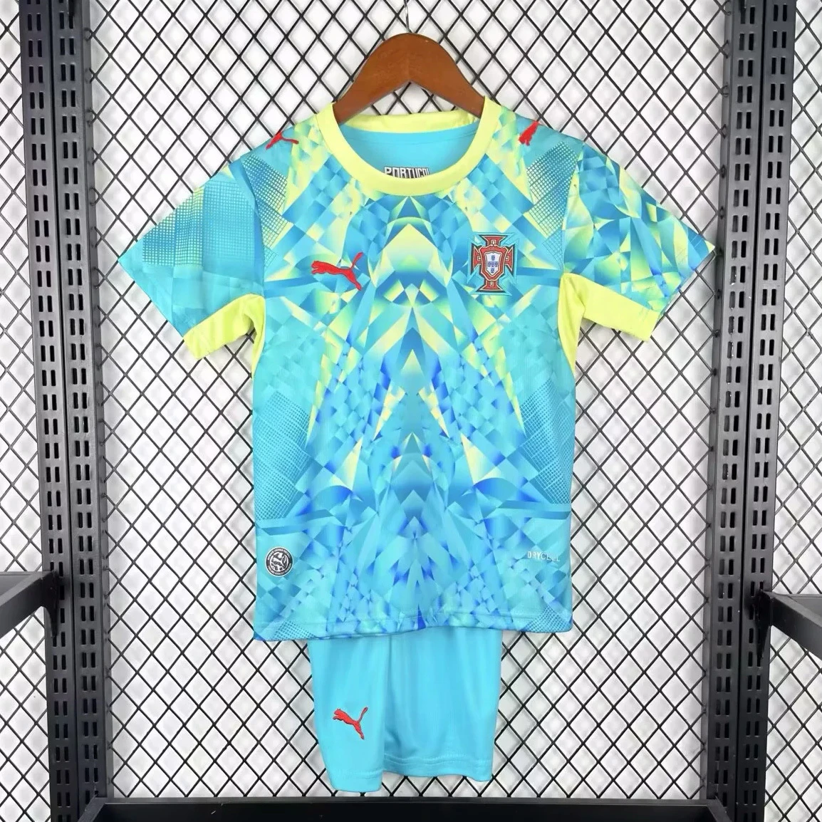 2026 Portugal Goalkeeper Kids Soccer Jersey Size 16-28