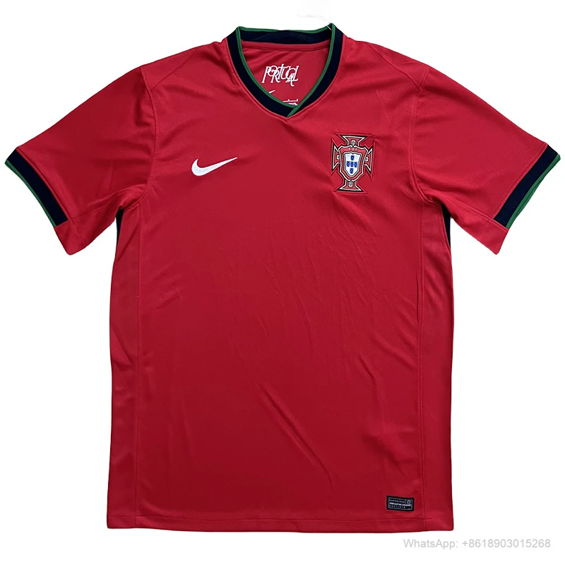 2024 Portugal home red soccer jersey yupoo