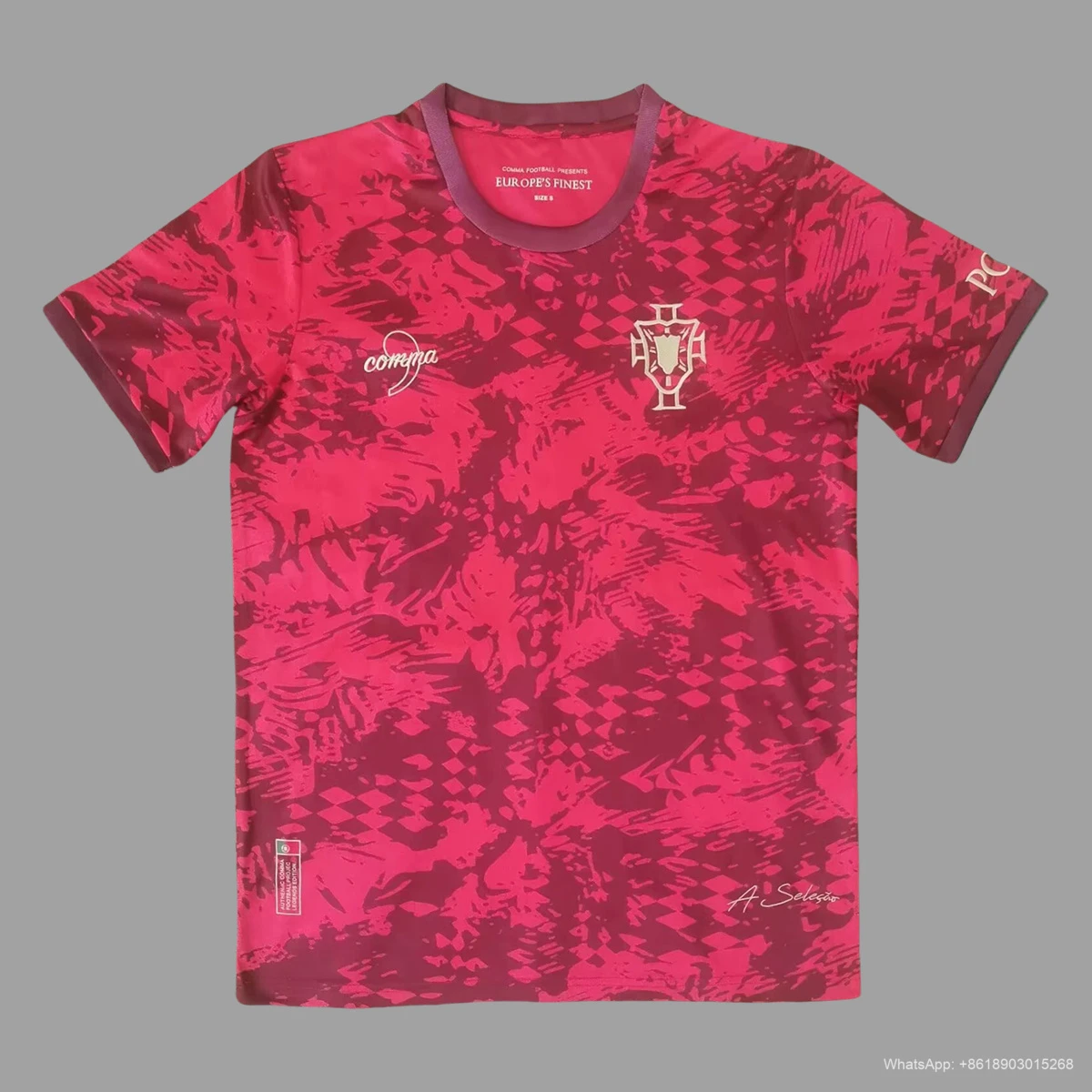 2024 Portugal Training red soccer jersey