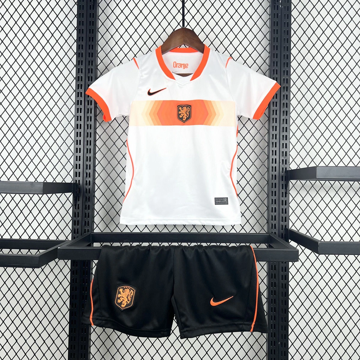 2026 Netherlands Away Kids Soccer Jersey Size 16-28