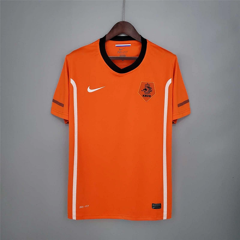 2010 Netherlands Home Retro Soccer Jersey