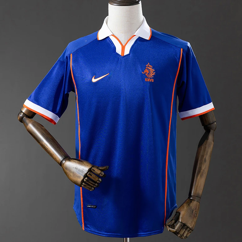 1998 Netherlands Away Retro Soccer Jersey