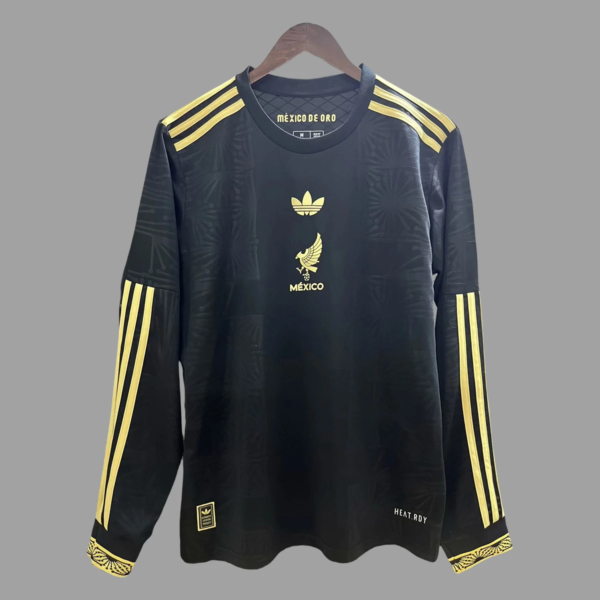 2025 Mexico Golden Cup Black Long Sleeve Soccer Jersey