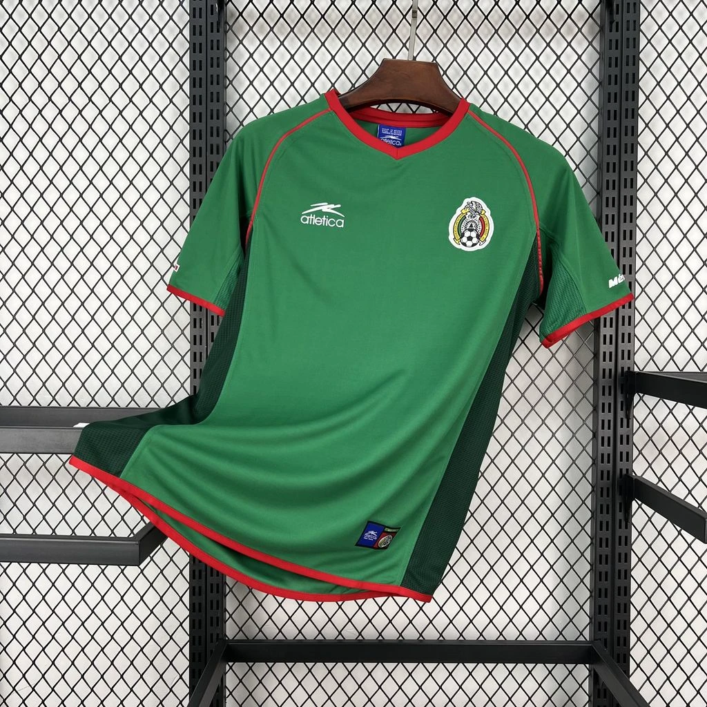 2002 Mexico Home Retro Soccer Jersey