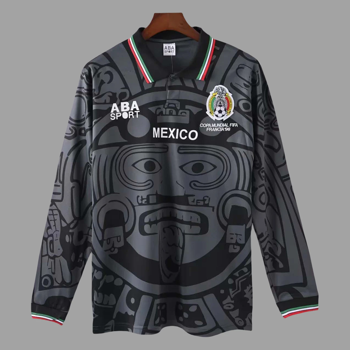 1998 Mexico Third Long Sleeve Retro Soccer Jersey