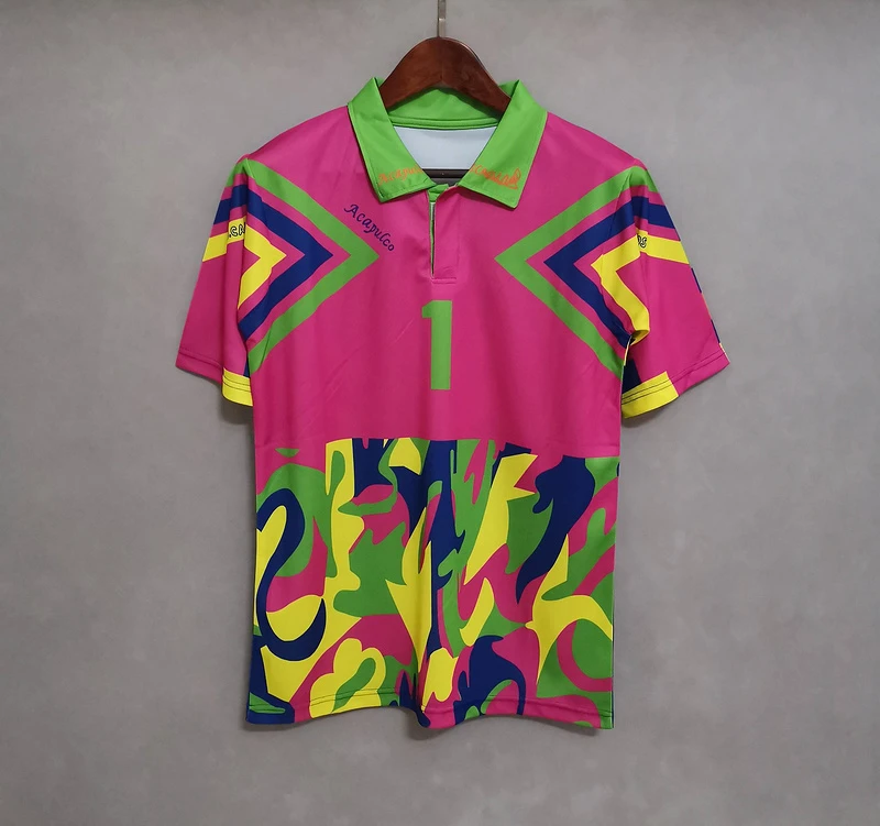 1994 Mexico Goalkeeper J.CAMPOS Pink Soccer Jersey