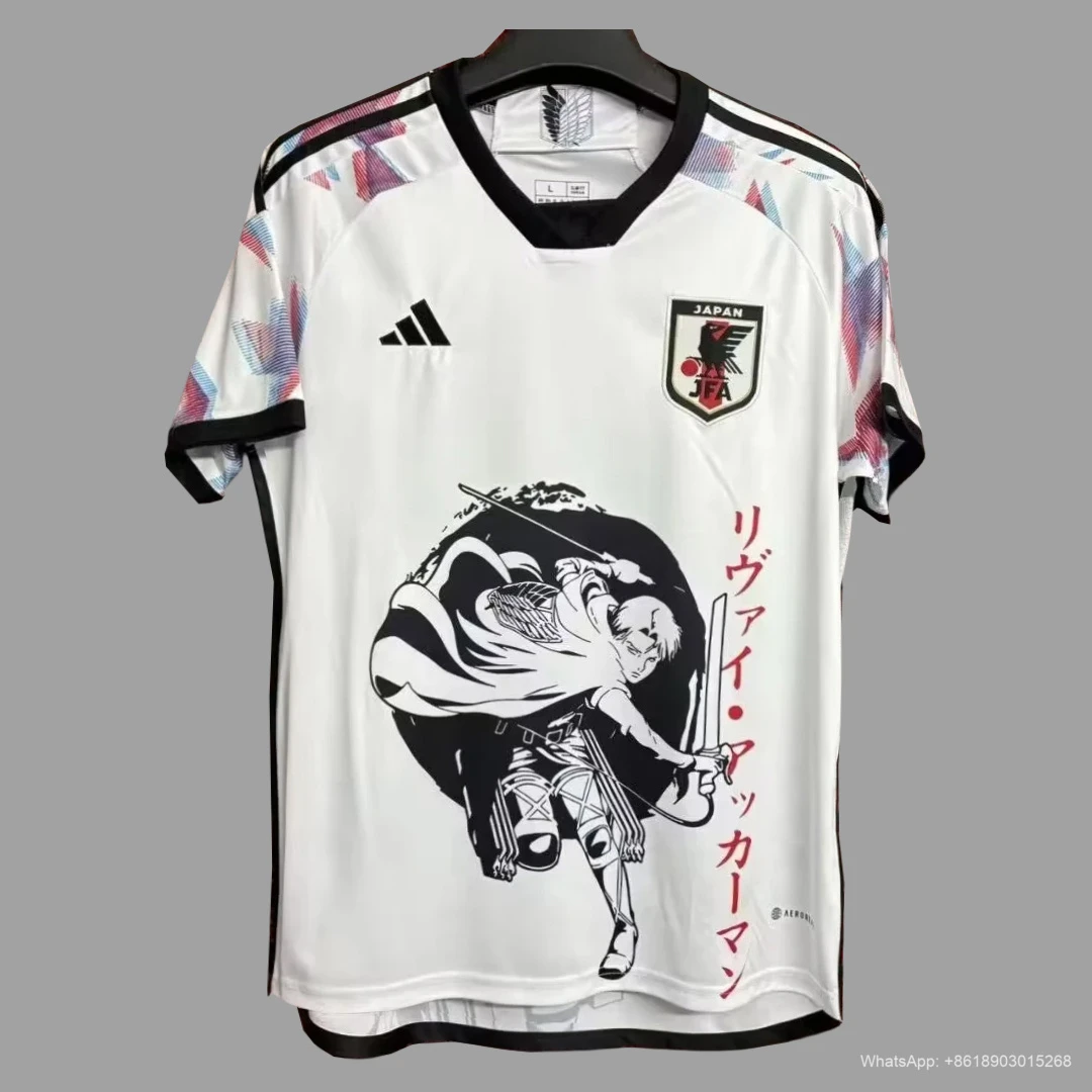 24/25 Japan Attack On Titan White Soccer Jersey