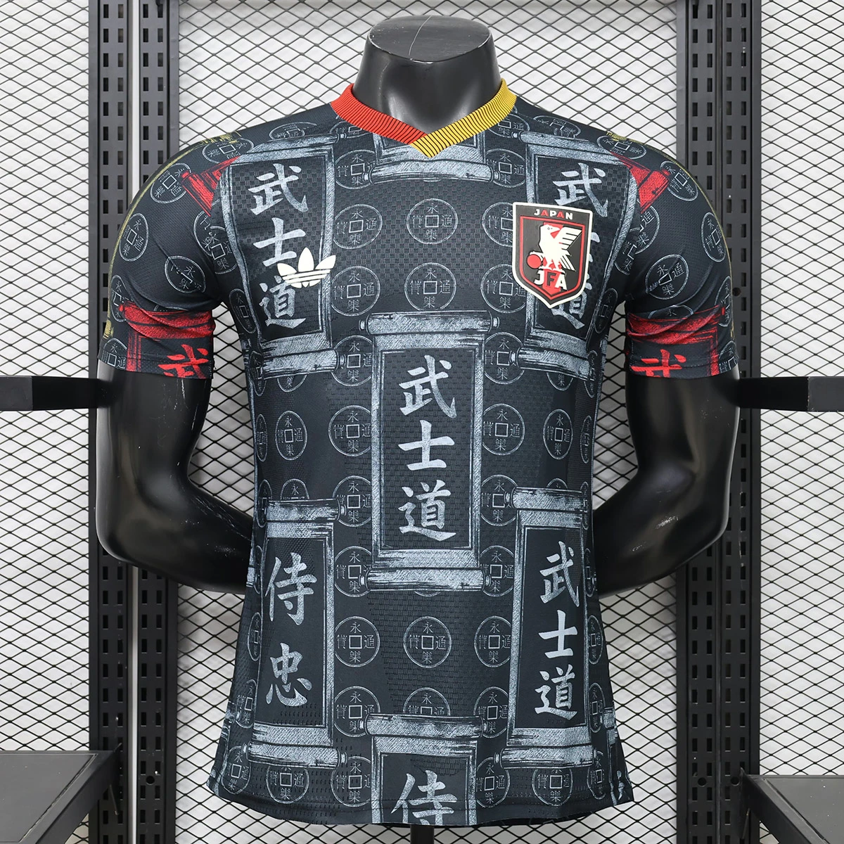 2026 Japan Kanji Bushido The Way of the Warrior Black Player Version Soccer Jersey